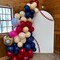 Red White Blue Double-Stuffed Balloon Arch Kit – Navy, Dark Red, Matte White & Metallic Gold